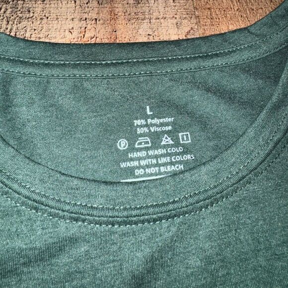 Coffee heartbeat green tshirt shirt L - Picture 4 of 7